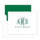 Fancy Script Monogram Folded Note Cards - Raised Ink Image 4 of 4